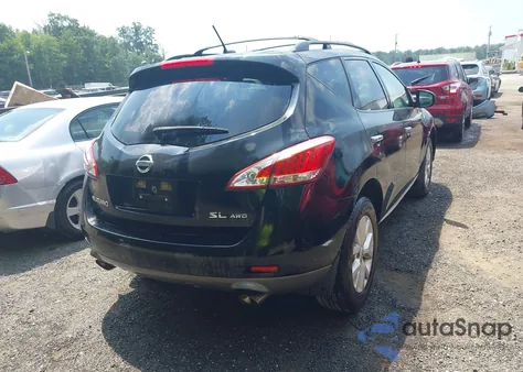 2012 Nissan Murano Sl из США, поврежденный, VIN JN8AZ1MW1CW238654